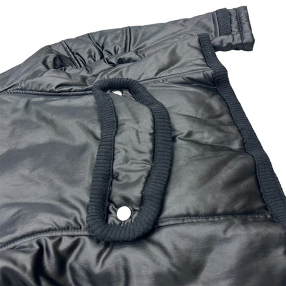 High-neck cropped puffer jacket