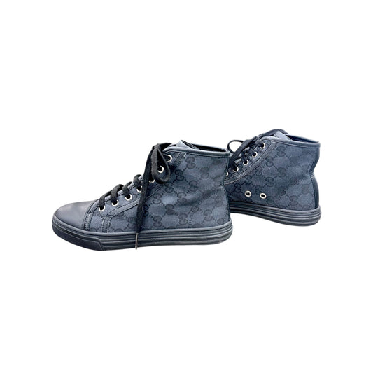 Gucci monogram high top sneakers