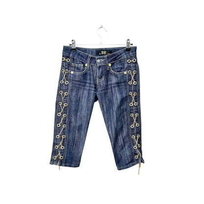 Just Cavalli capri jeans with chains