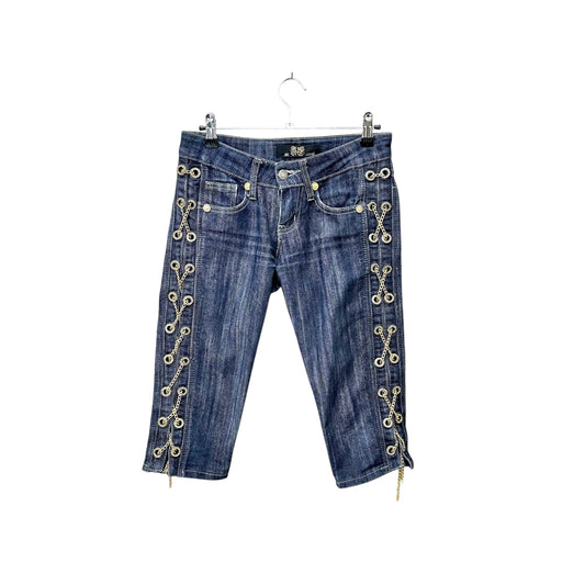 Just Cavalli capri jeans with chains