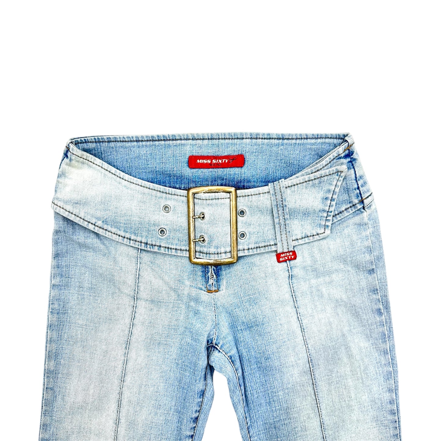Miss Sixty buckled flared jeans