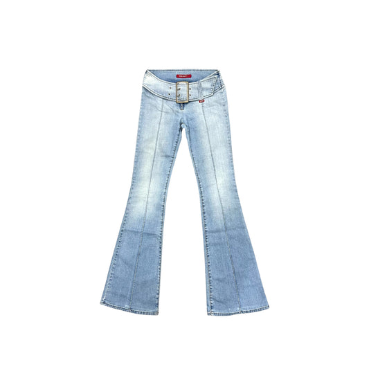 Miss Sixty buckled flared jeans