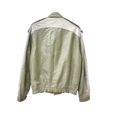 Suede leather bomber jacket