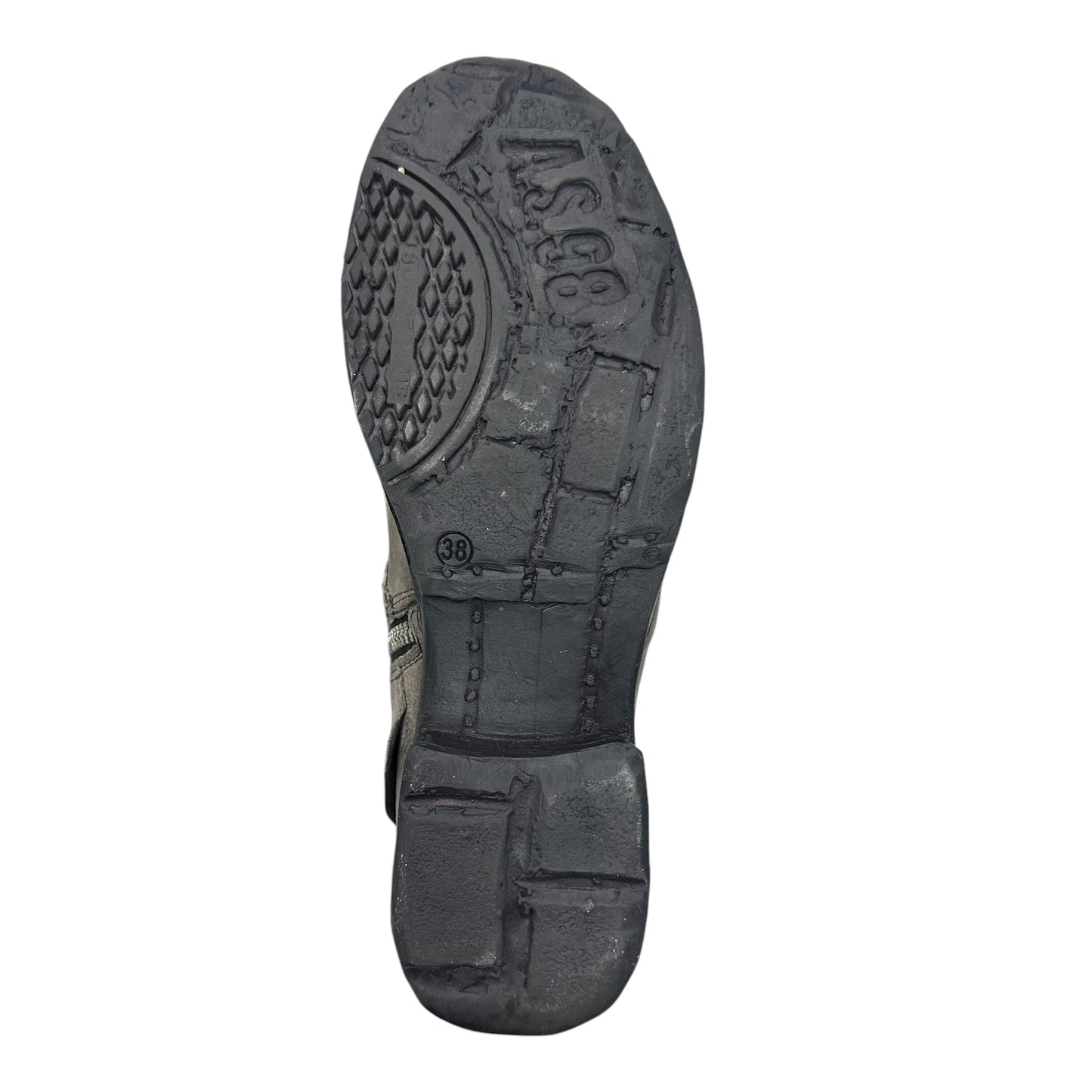 Knee high buckled slouchy boots