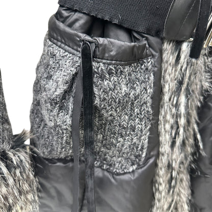 Faux fur collar puffer coat