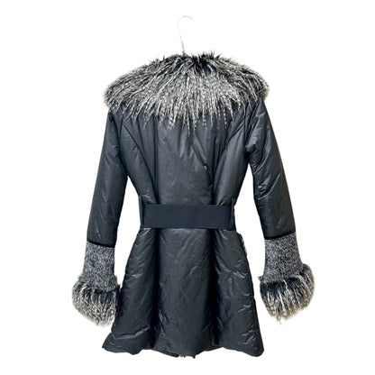 Faux fur collar puffer coat
