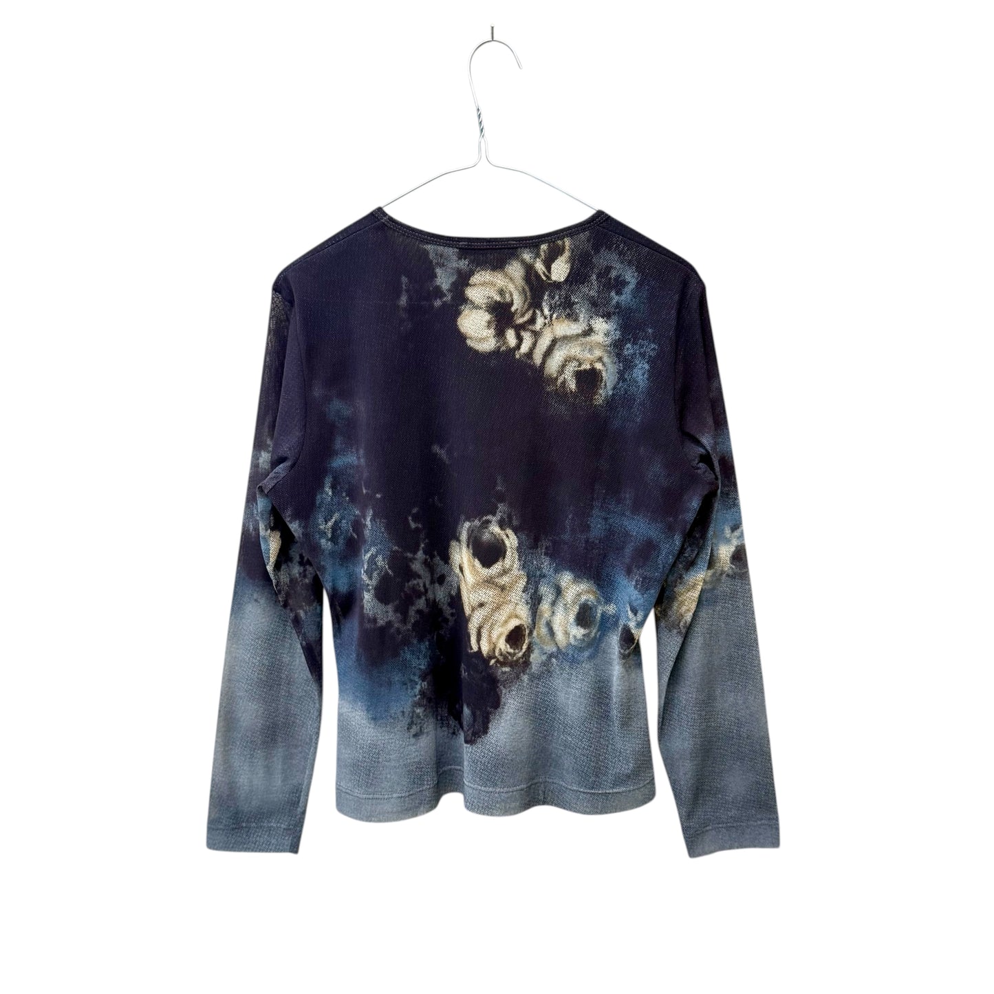 Abstract graphic mesh longsleeve