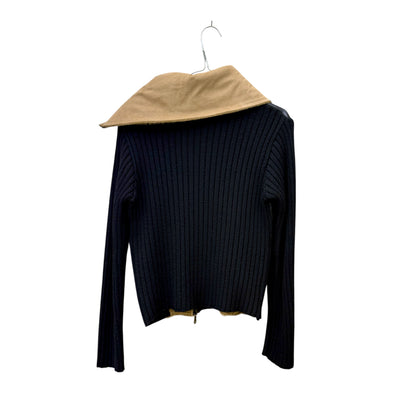 Patchwork zip up cardigan