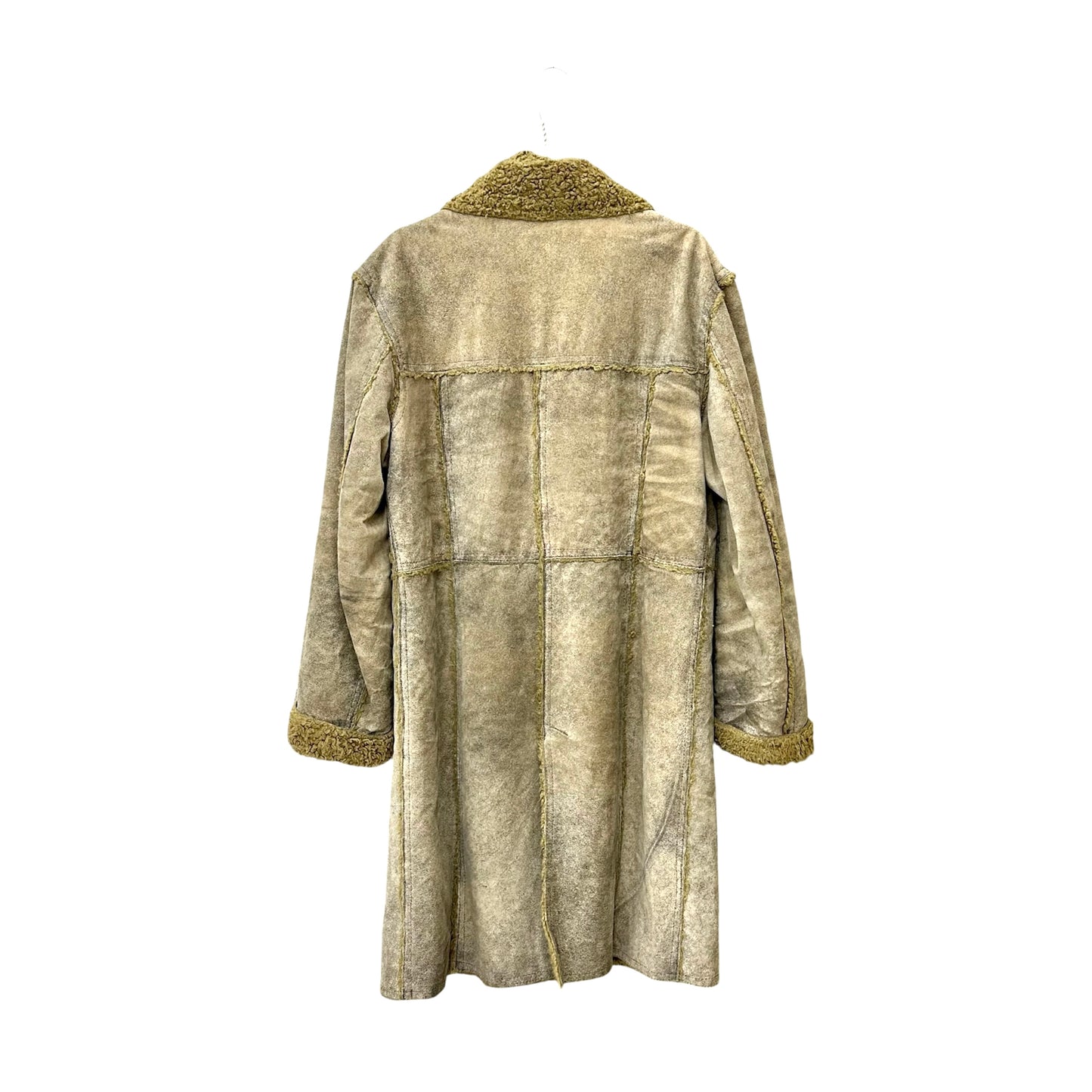 Men's faded shearling coat