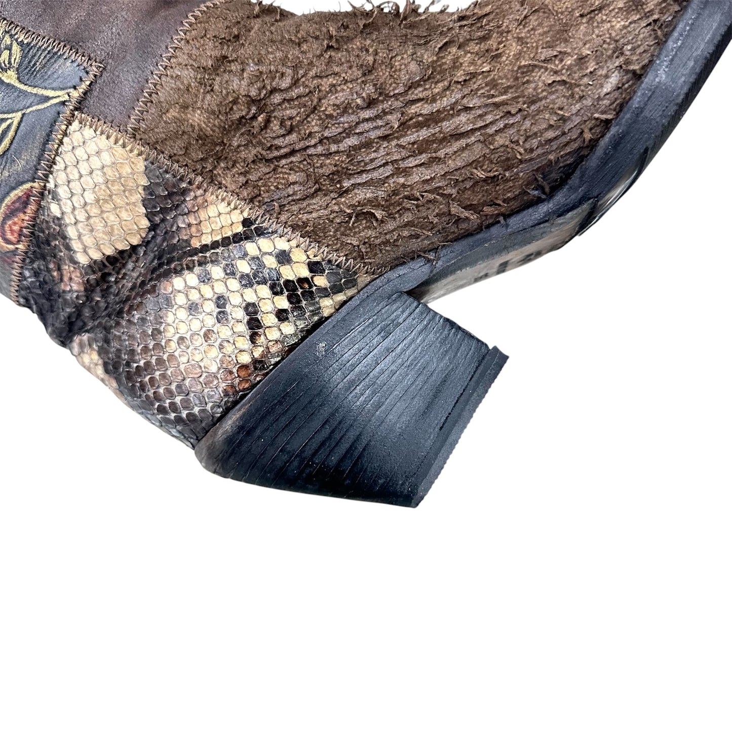 Patchwork cowboy boots