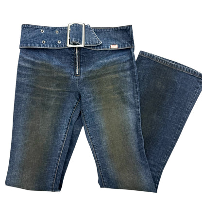 Miss Sixty buckled flared jeans