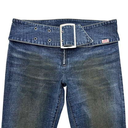 Miss Sixty buckled flared jeans
