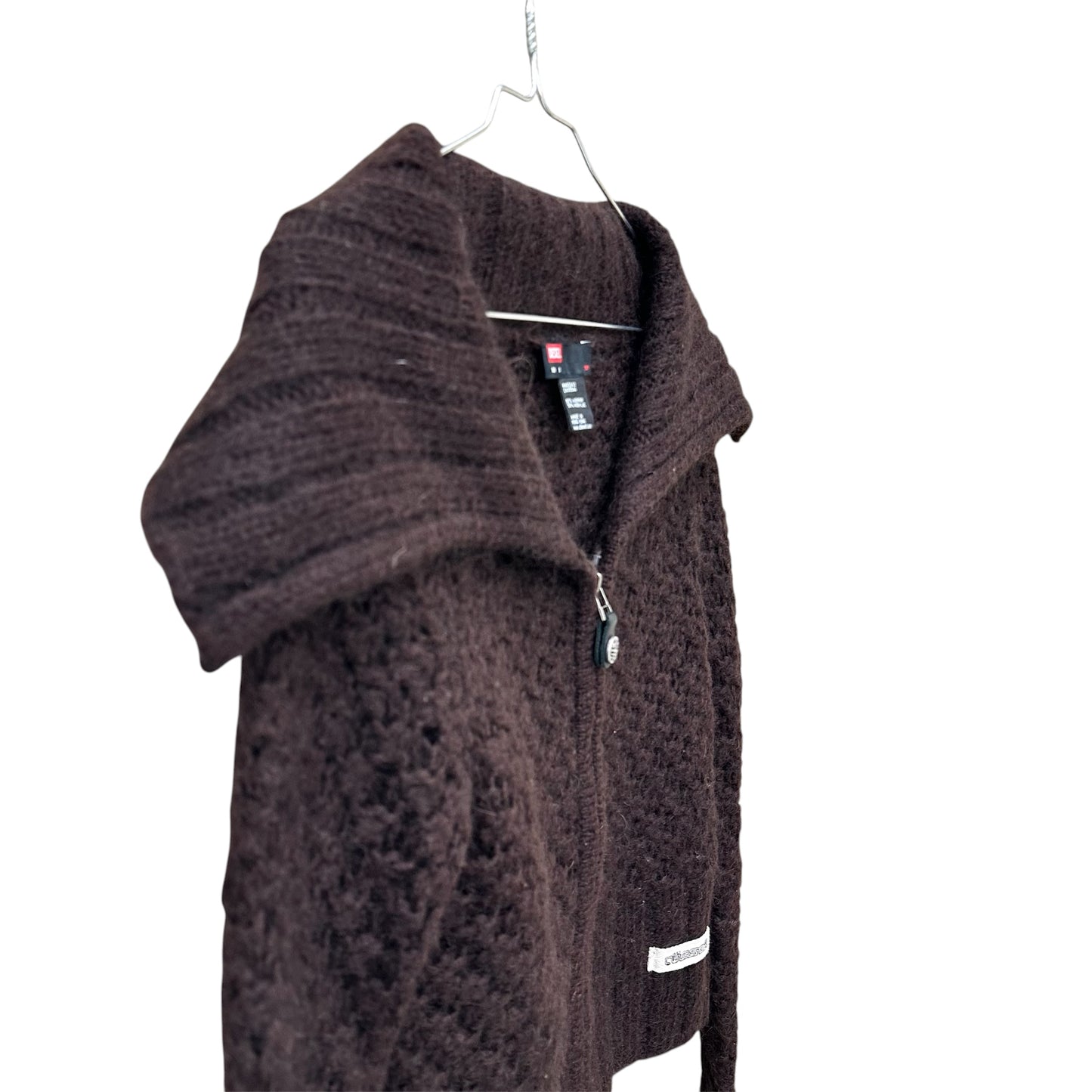 Diesel mohair zip-up cardigan