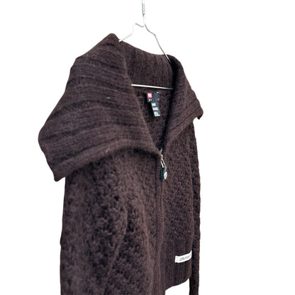 Diesel mohair zip-up cardigan