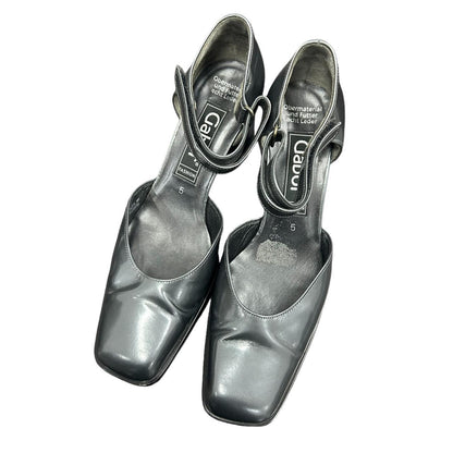 90s metallic mary jane sandals