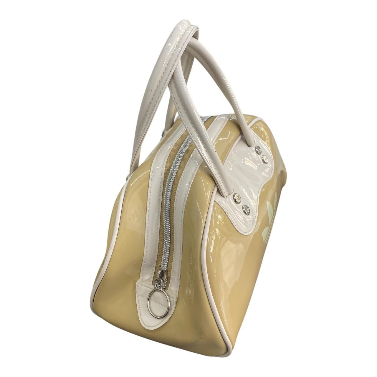 Adidas patent leather hand bag