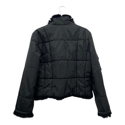 Cropped puffer fur jacket