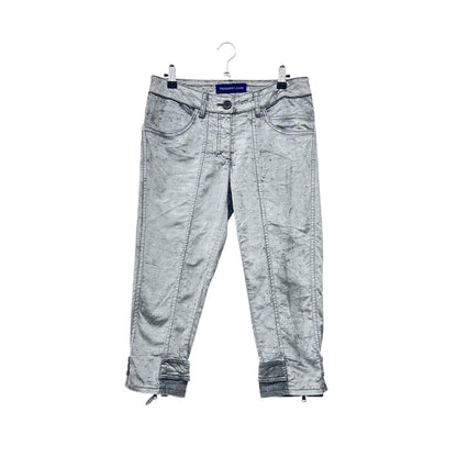 Trussardi velvet capri pants
