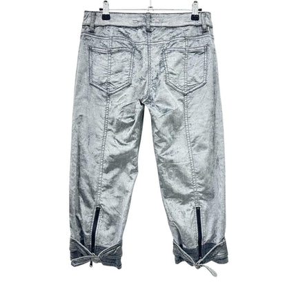 Trussardi velvet capri pants