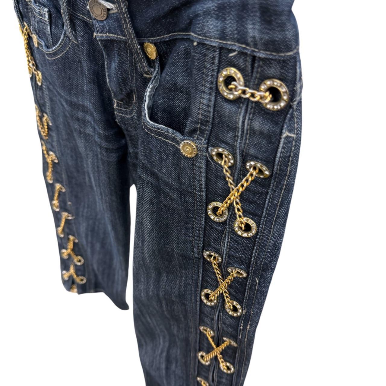 Just Cavalli capri jeans with chains