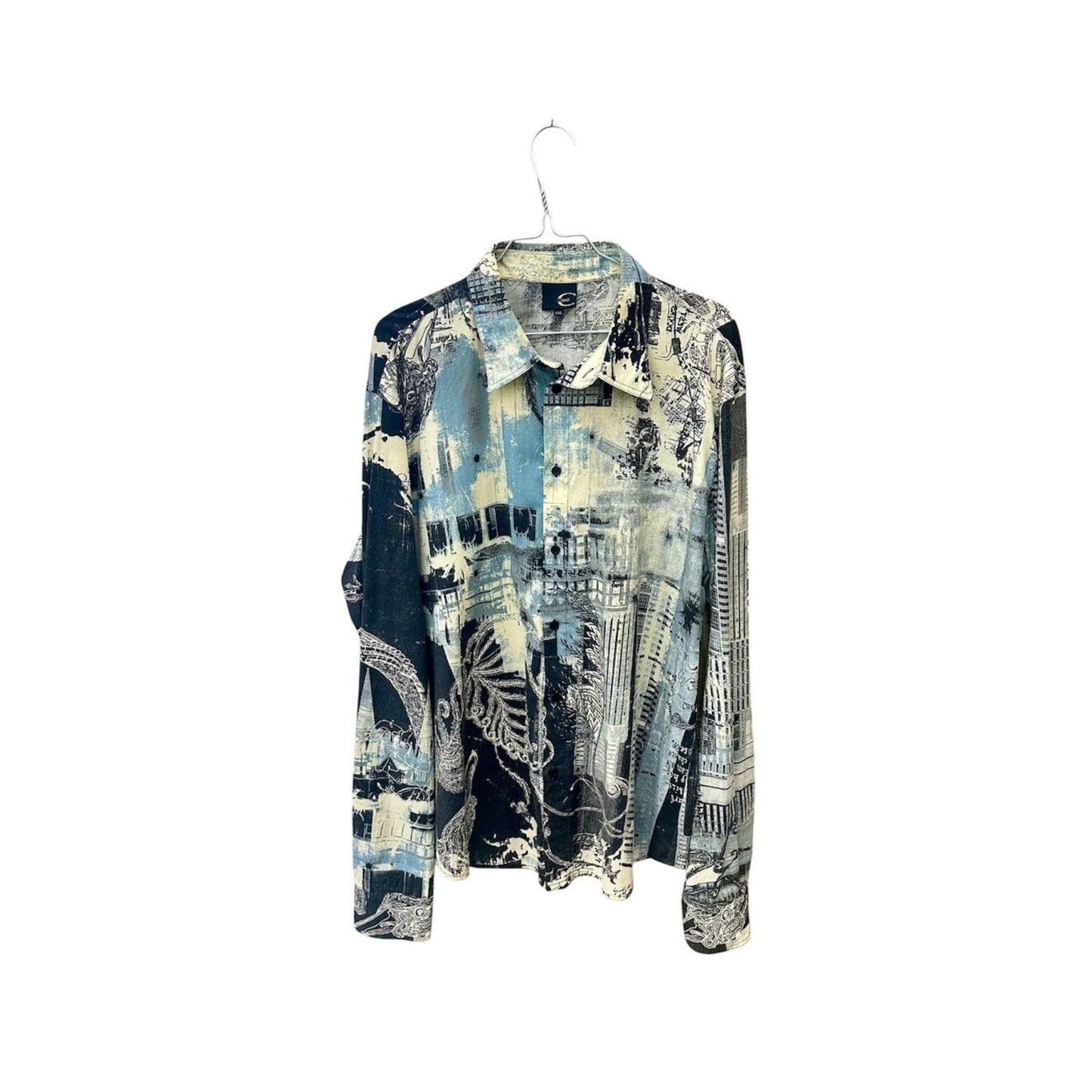 Just Cavalli graphic print men's shirt