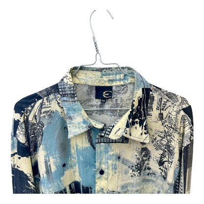 Just Cavalli graphic print men's shirt