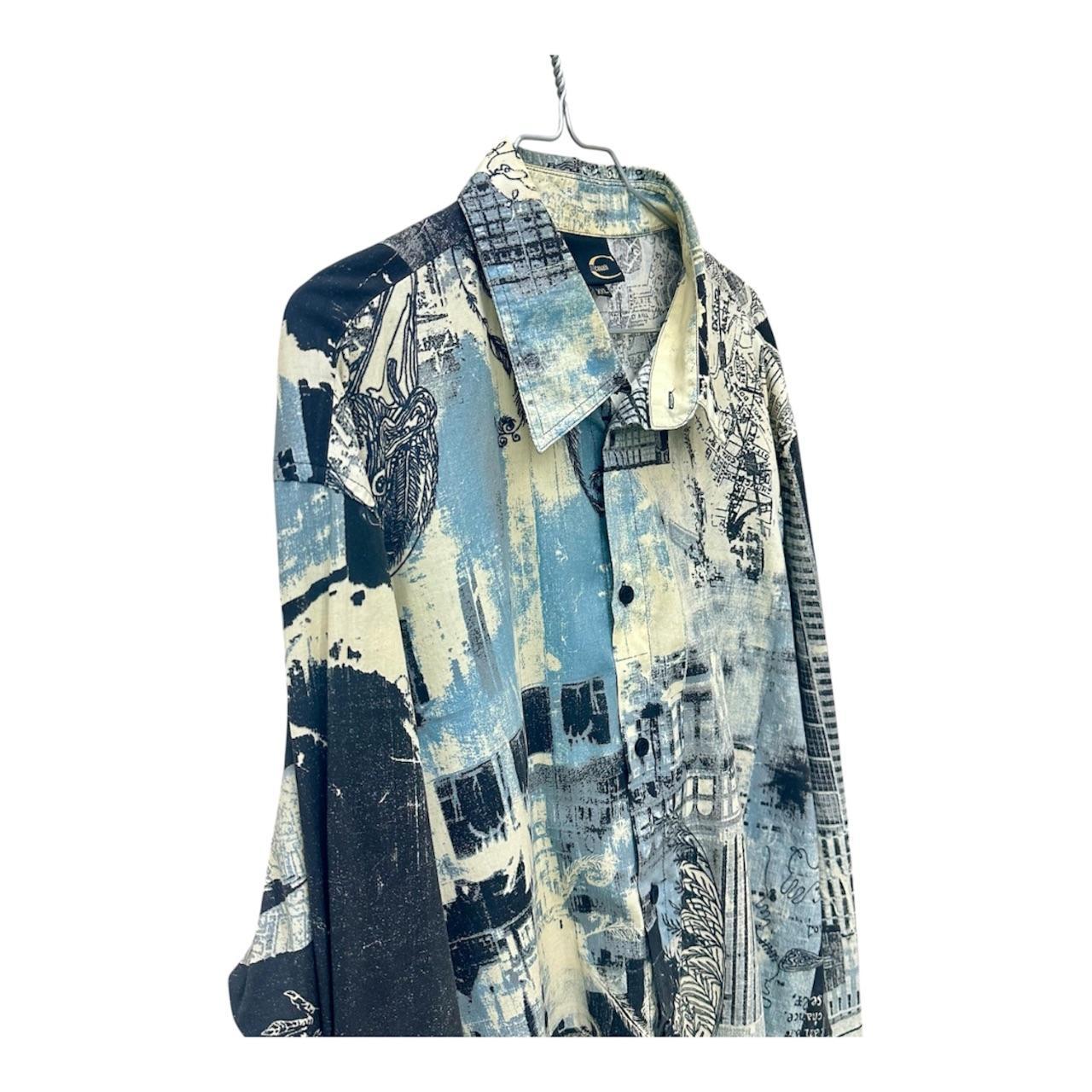 Just Cavalli graphic print men's shirt