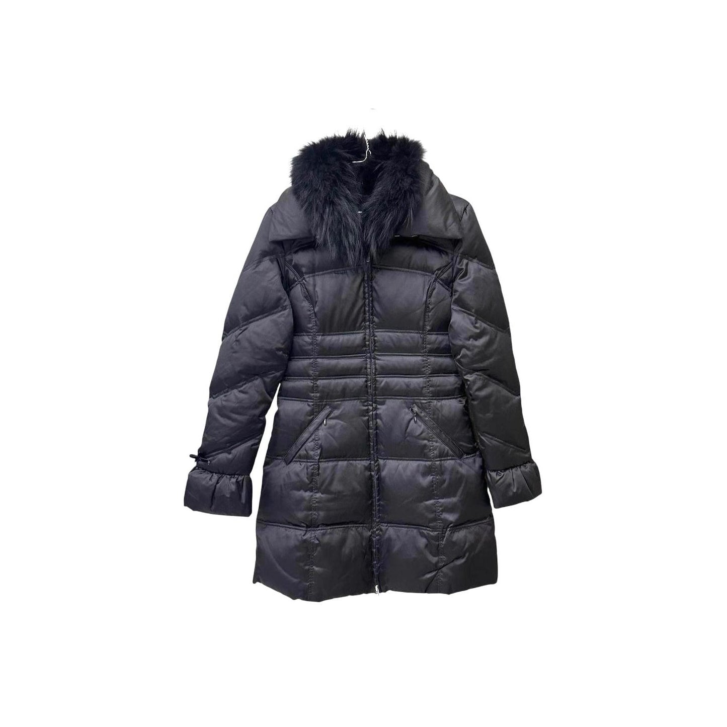 Faux fur collar puffer coat