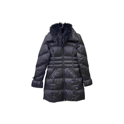 Faux fur collar puffer coat