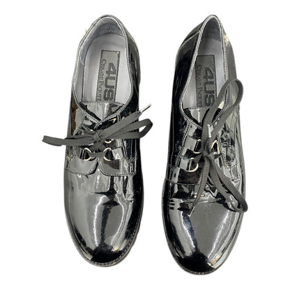 Patent leather creeper platforms