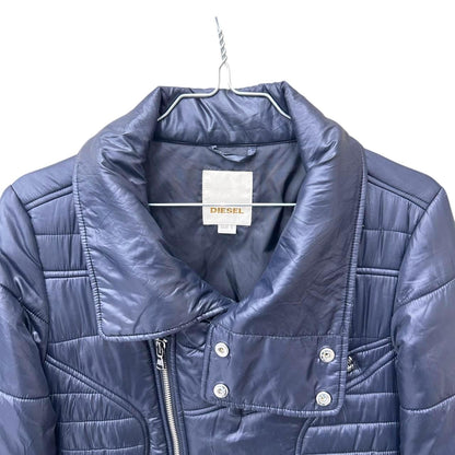 Diesel quilted zip-up jacket