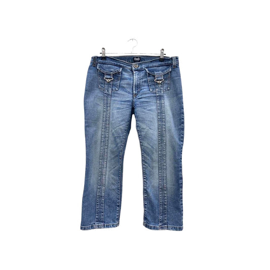 D&G lowrise denim capri jeans