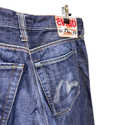Evisu distressed denim jeans