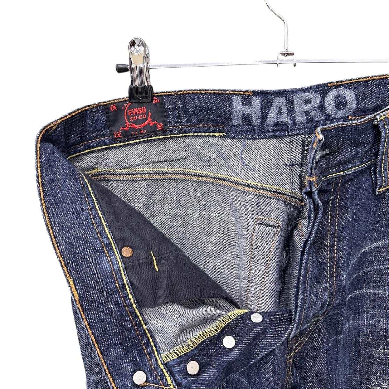 Evisu distressed denim jeans