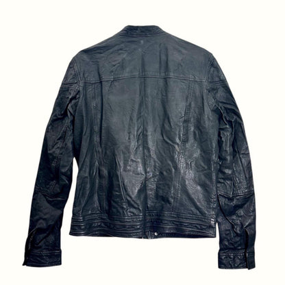Hugo Boss leather biker jacket