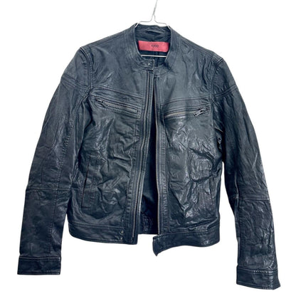 Hugo Boss leather biker jacket