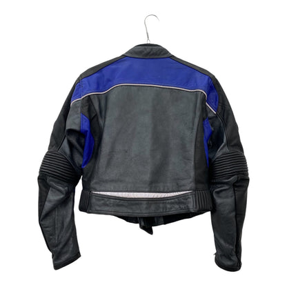 90s cropped motorcycle jacket