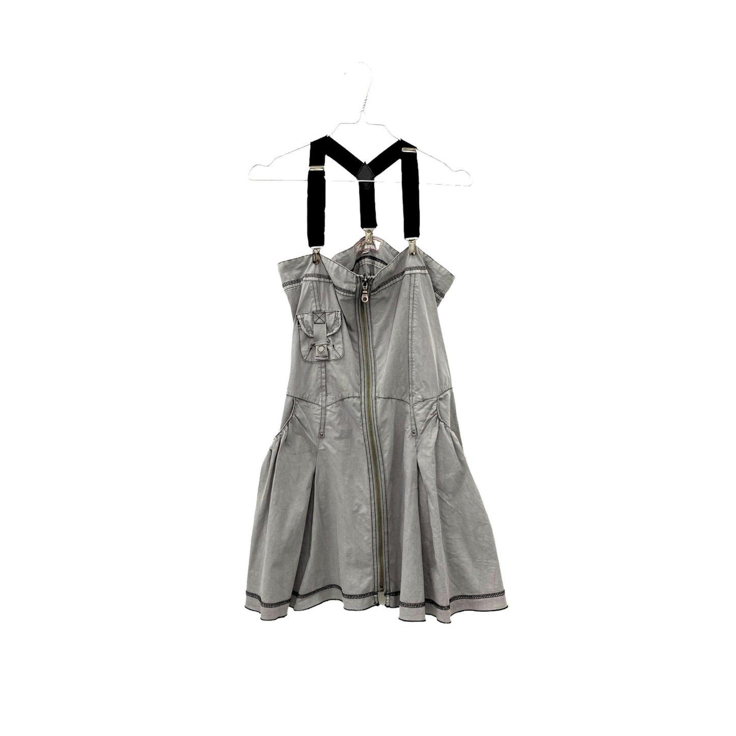 Y2K strappy cargo dress