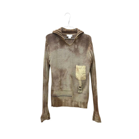 Tie dye collared v-neck jumper