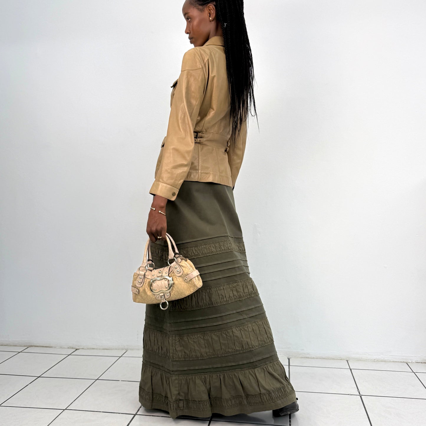 Moschino ruffled maxi skirt