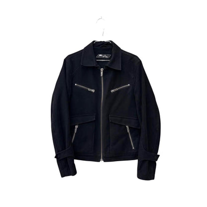 Mugler cotton zip-up jacket