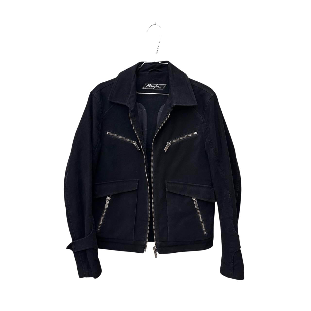 Mugler cotton zip-up jacket