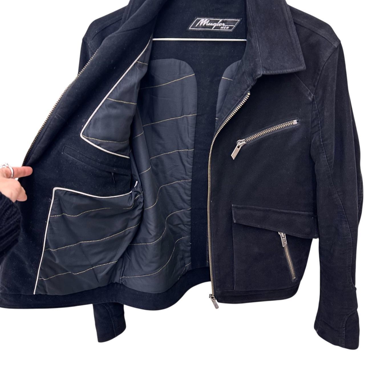 Mugler cotton zip-up jacket