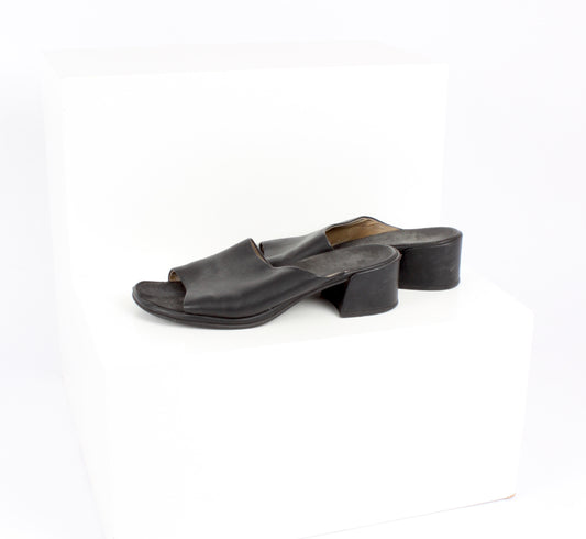 90s leather slides