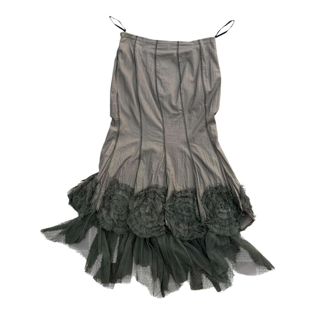 Aymmetrical chiffon maxi skirt