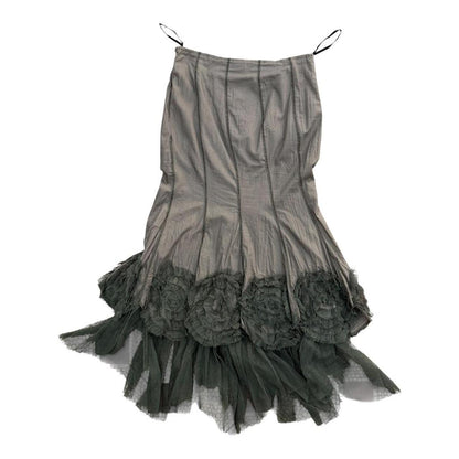 Aymmetrical chiffon maxi skirt