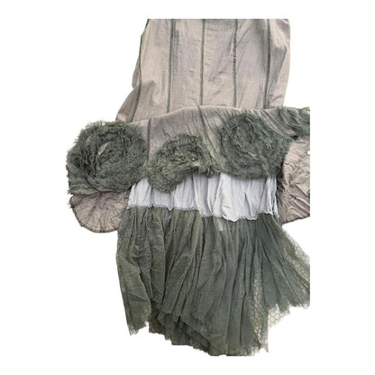 Aymmetrical chiffon maxi skirt