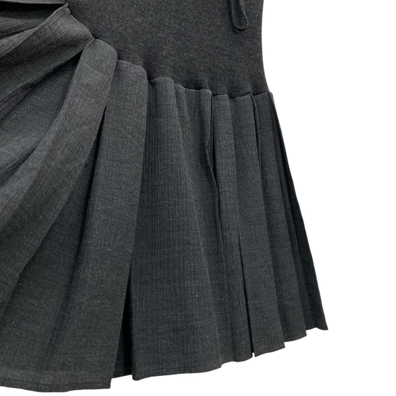 Y2K pleated mini skirt dress