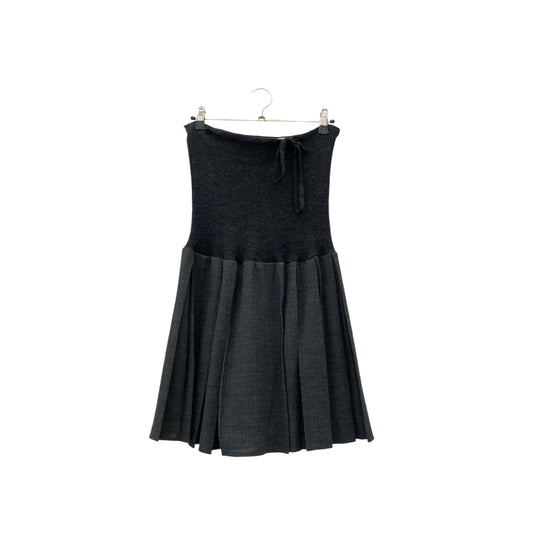 Y2K pleated mini skirt dress