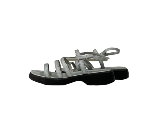 90s silver sandals
